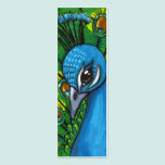 Trotse illustratie Peafowl visitekaartjes