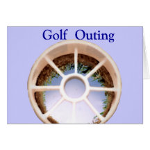 Trou de golf cartes de vœux