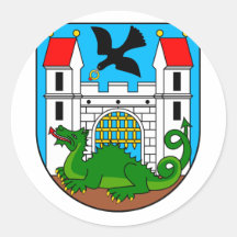 Trutnov vieux, tchèque adhésif rond