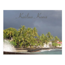 Tsunami de la digue de Kona avant 2011 Carte Postale