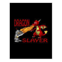 Tueur de dragon carte postale
