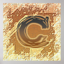 TUEZ LE MONOGRAMME C AFFICHE