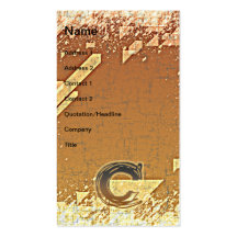 TUEZ LE MONOGRAMME C MODÈLE DE CARTE DE VISITE