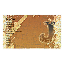 TUEZ LE MONOGRAMME J MODÈLE DE CARTE DE VISITE