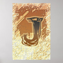 TUEZ LE MONOGRAMME J POSTERS