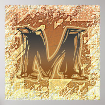 TUEZ LE MONOGRAMME M AFFICHES