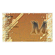 TUEZ LE MONOGRAMME M MODÈLE DE CARTE DE VISITE