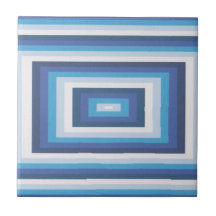 Tuile biseautée de bleu et blanche de regard carreaux