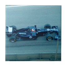 Tuile bleue de voiture de course carreaux en céramique