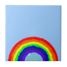 Tuile d'arc-en-ciel carreau en céramique