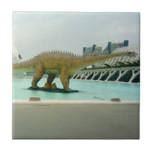 Tuile de dinosaure de Diplodocus Carreau