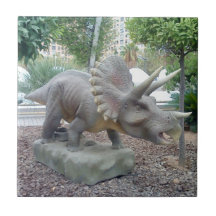 Tuile de dinosaure de Triceratops Carreau