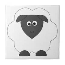 Tuile de moutons carreaux