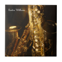 Tuile de photographie de saxophone carreaux