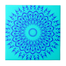 Tuile décorative de bleu de turquoise carreau en céramique