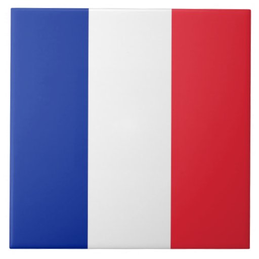 Tuile française de drapeau carreau