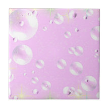 Tuile rose de bulle carreaux