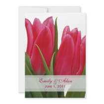 Tulipes de roses indien épousant des invitations
