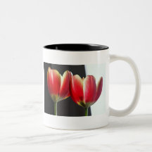 TULIPES ROUGES TASSE À CAFÉ