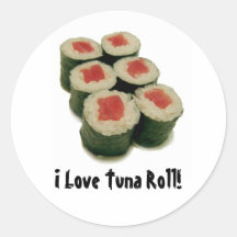 tuna-roll-1, j'aime le petit pain de thon ! adhésif