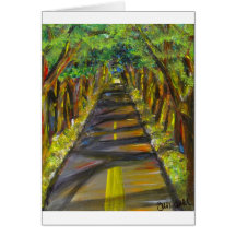 tunnel des arbres carte de vœux