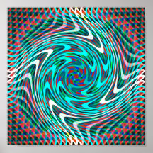 Tunnel Trippy de remous Posters