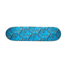 Turkooise Hexagon Tegels Skateboard Decks