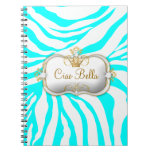 Turquoise de zèbre de 311 Ciao Bella Carnets