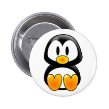 tux de pingouin de bébé badges