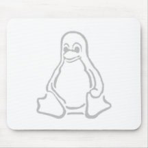 Tux gris tapis de souris