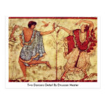 Twee Dansers detailleren door Meester Etruscan Wenskaarten