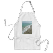 Twee Harten van het Zand op het Strand, Romantisch Schort