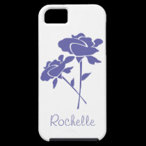 Twee Lila Rozen+Personaliseer Naam casemate hoesje