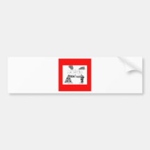 twee maskers het kussen bumpersticker