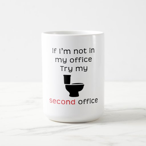 Tweede het kantoor grappig t-shirt van het toilet koffie bekers
