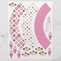 Tweemaal Omslagen 2 van Cupcake van de MEISJES van Folders