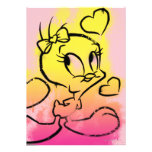 Tweety met Harten uitnodigingen