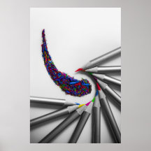 Twisting Colors Afdruk