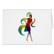 Type de Deco danseur plus dancer Carte De Vœux