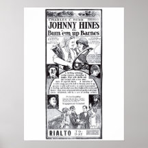 Type Hines 1921 affiches vintages d'annonce de fil