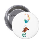 Type mignon sur Monocycle Pin's Avec Agrafe