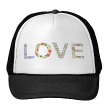 Typographie chic minable d'amour - blanc casquettes