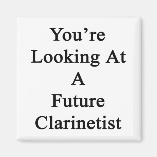 U bekijkt een Toekomstige Clarinetist. Koelkast Magneetjes