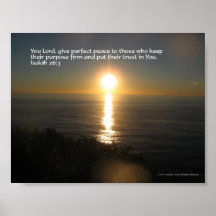 U Lord, geeft Perfecte Vrede Posters