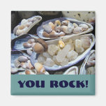 U SCHOMMELT Shells van magnetengiften de Rotsen va