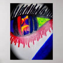 U van het OOG C op Canvas Poster