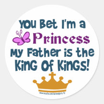 U wedt ik een Prinses ben! Stickers