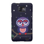 Uil bij het Geval van de Melkweg S van Samsung van Samsung Galaxy SII Cover