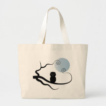 Uil & Maan Canvas Tas