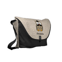 Uil met Snor en Pet Schooltas
